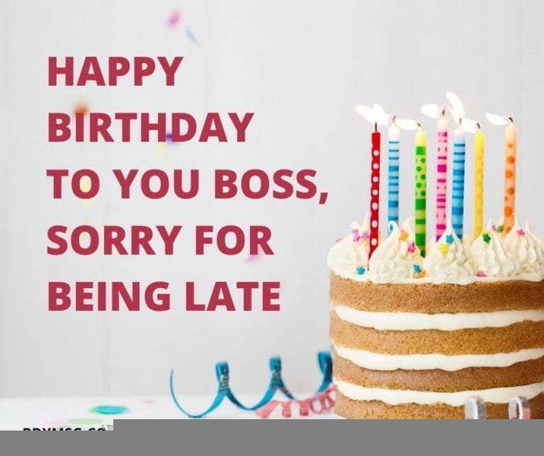 birthday leave message to boss