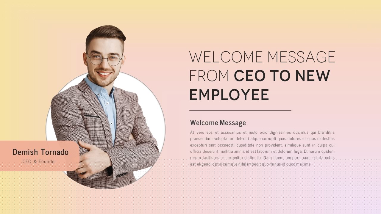 business welcome post