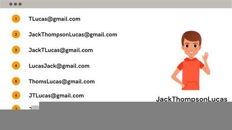 couple email address ideas