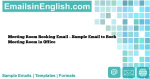 email to employees for conference room booking