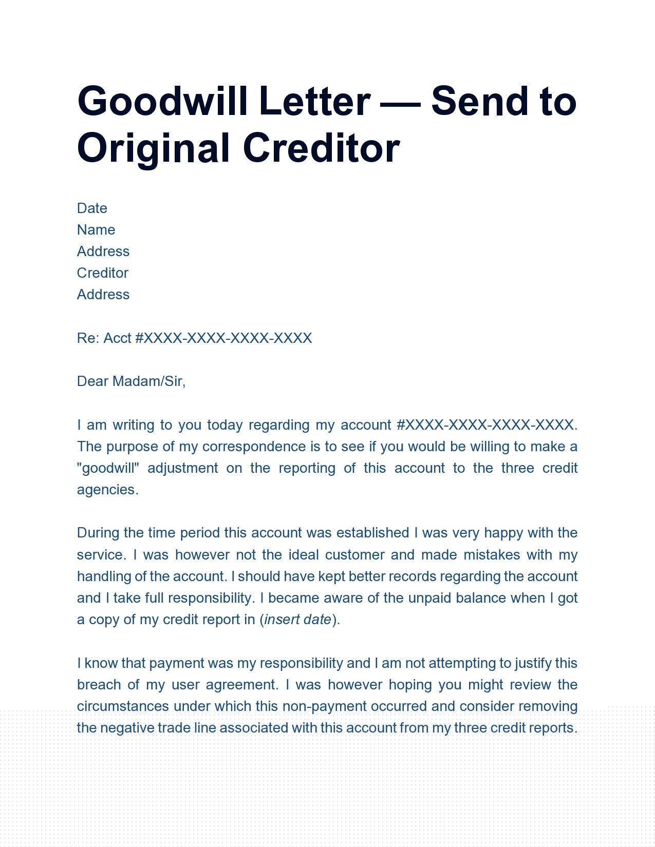 examples of goodwill messages