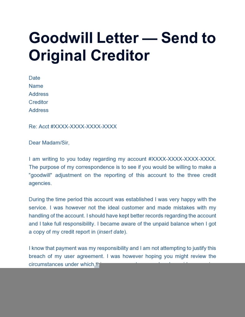 free samples of goodwill messages