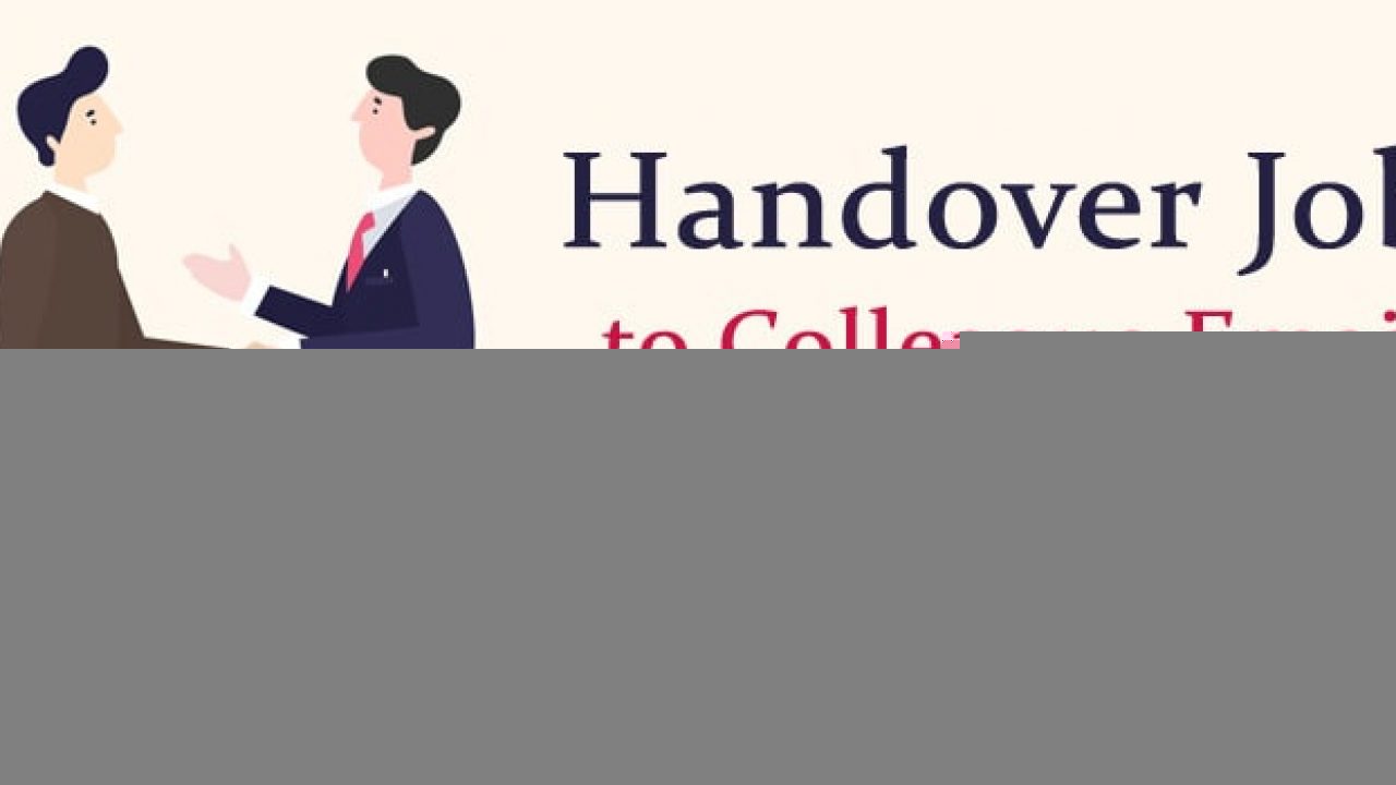 hand over email sample