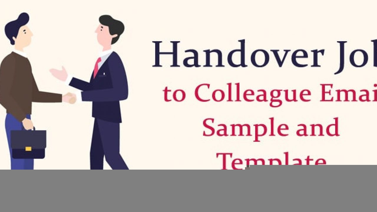 handover email sample