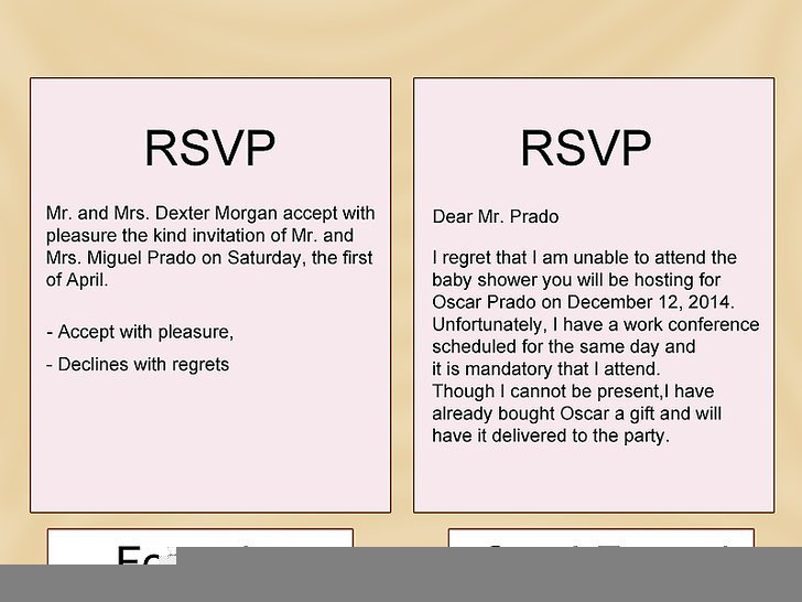 how to rsvp by email professionally