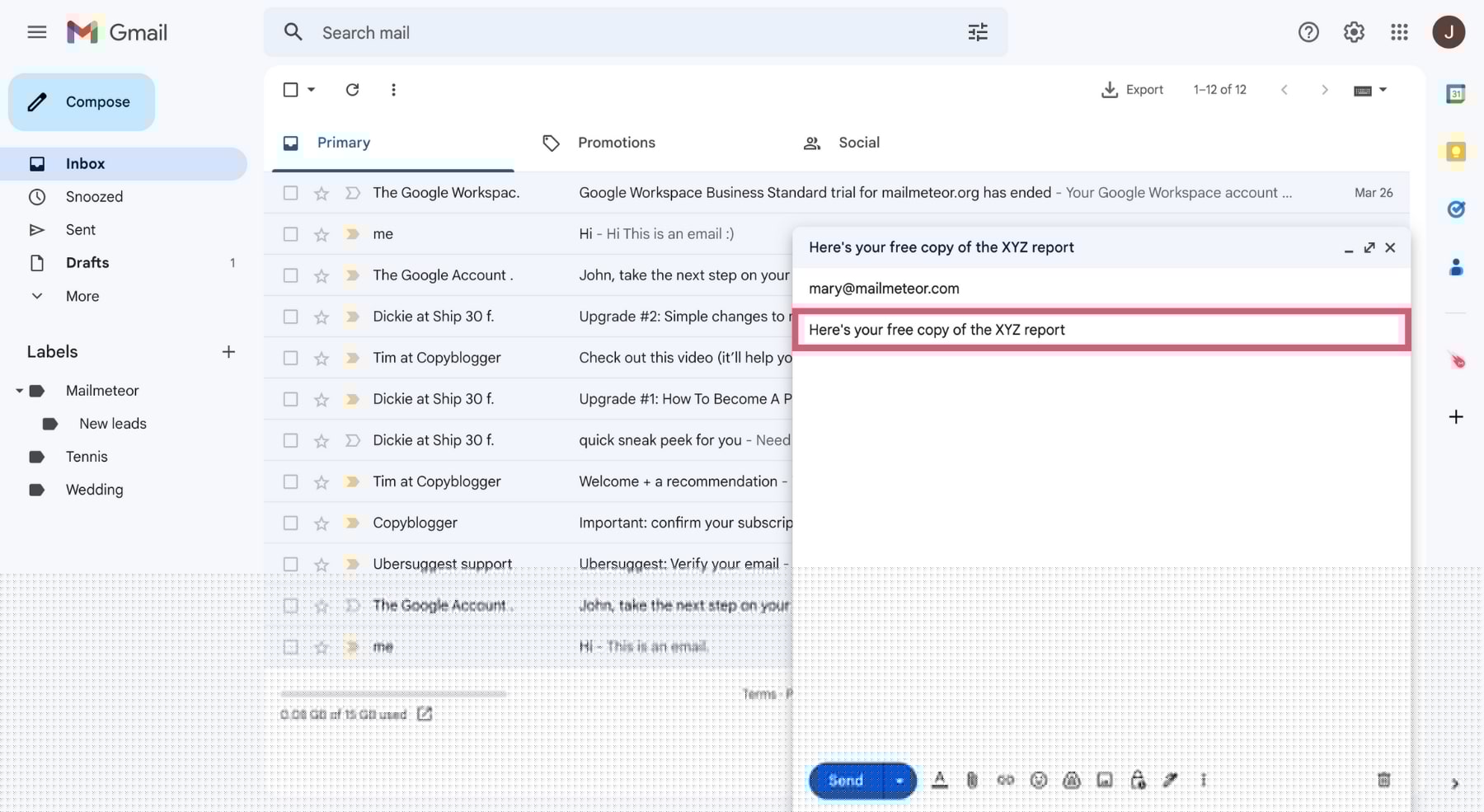 how to write email with attachment file