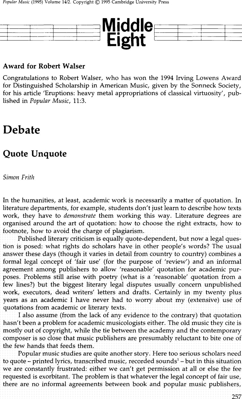 quote and unquote in email