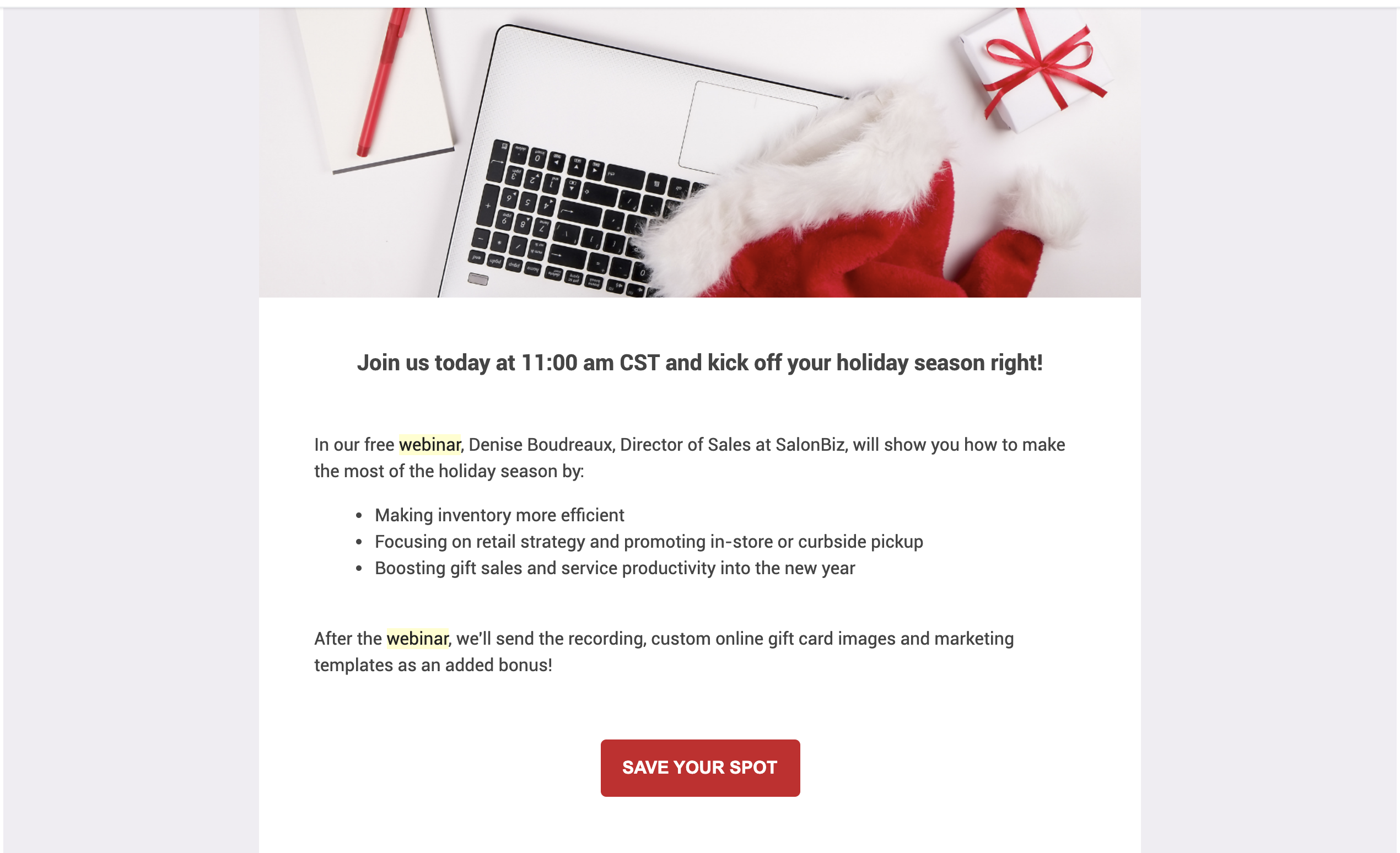 rsvp confirmation email template