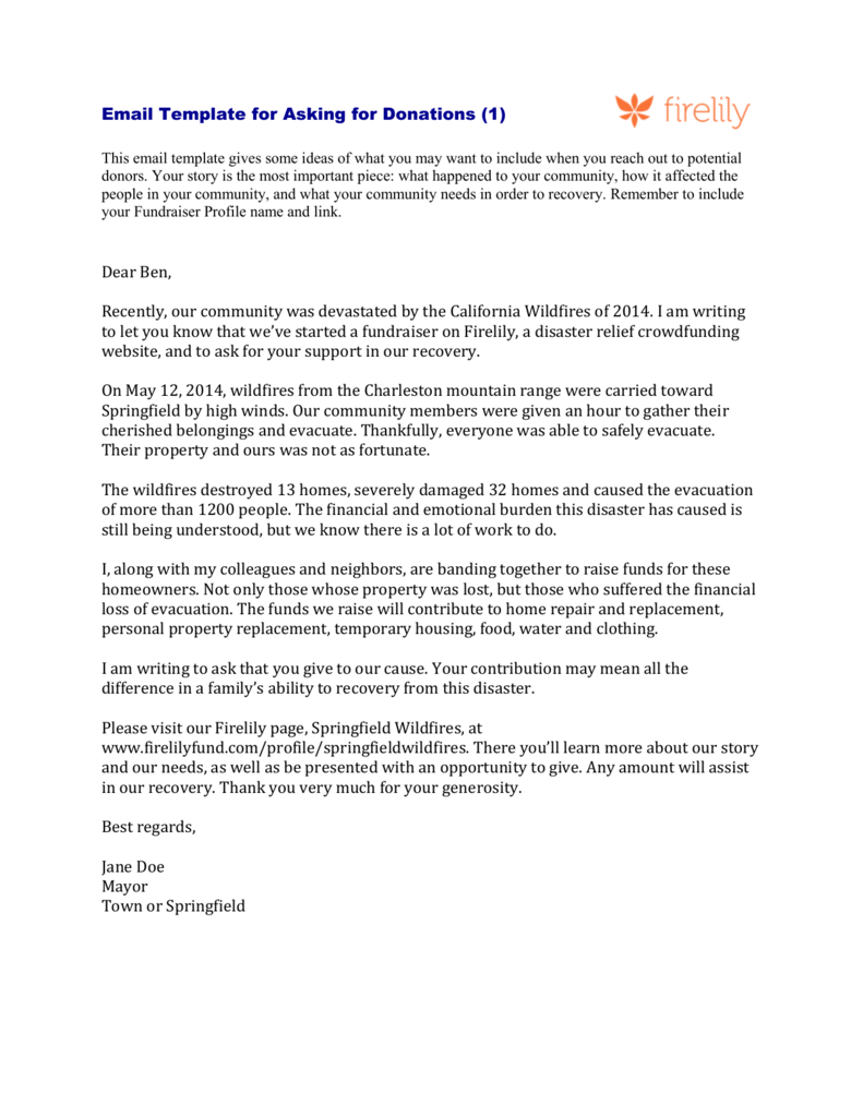 sample email asking colleagues to contribute money for gift