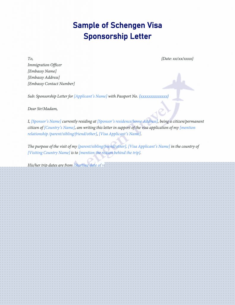 sample letter to immigration officer for visa