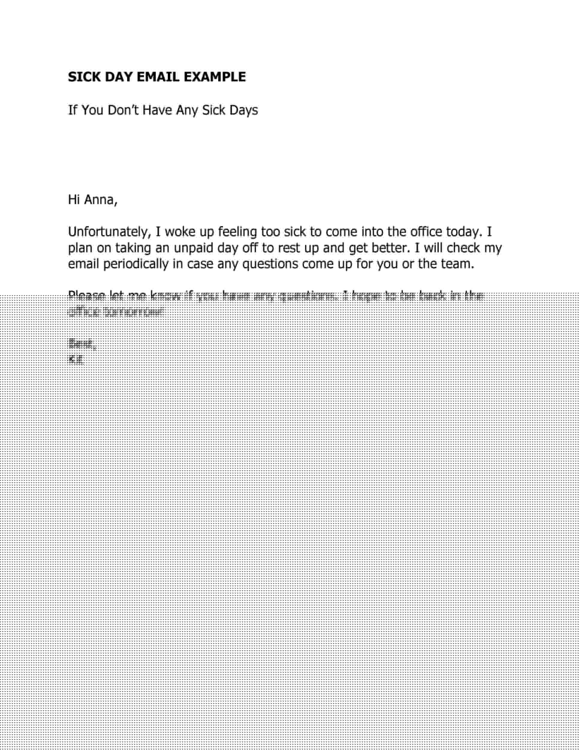 sick off email