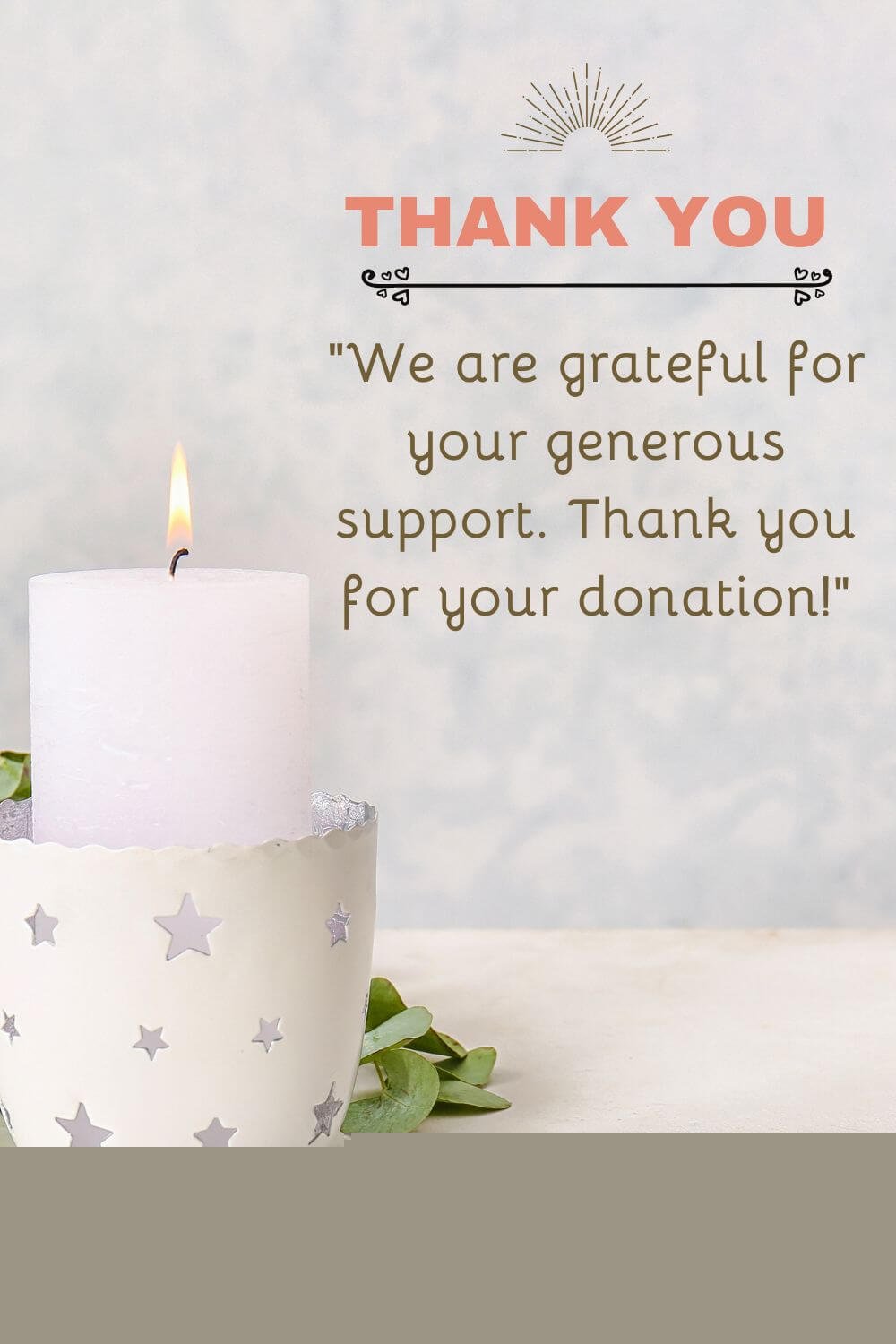 thank you for your contribution and support