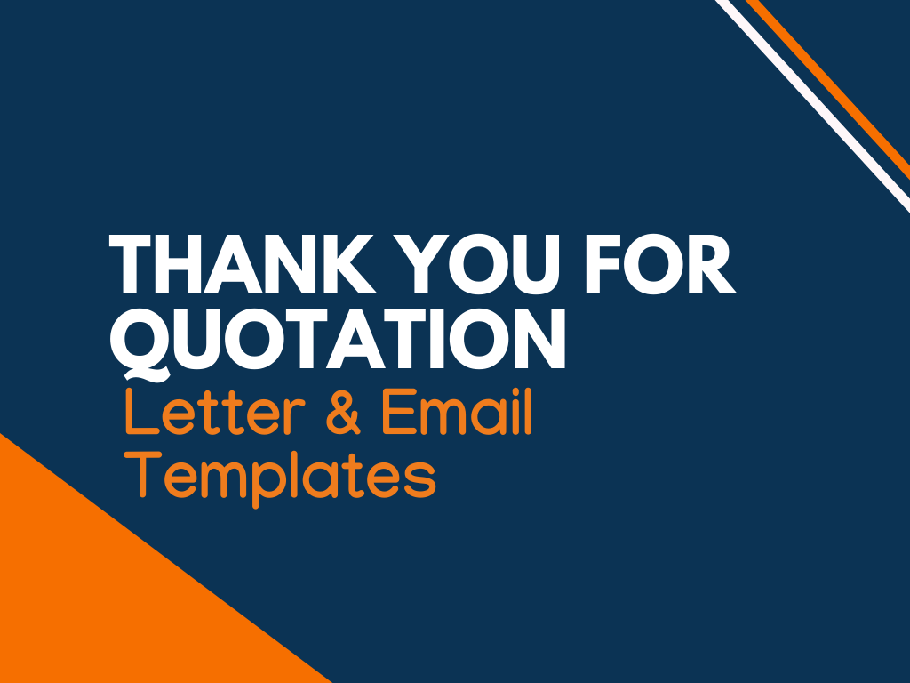 thank you for your enquiry for quotation