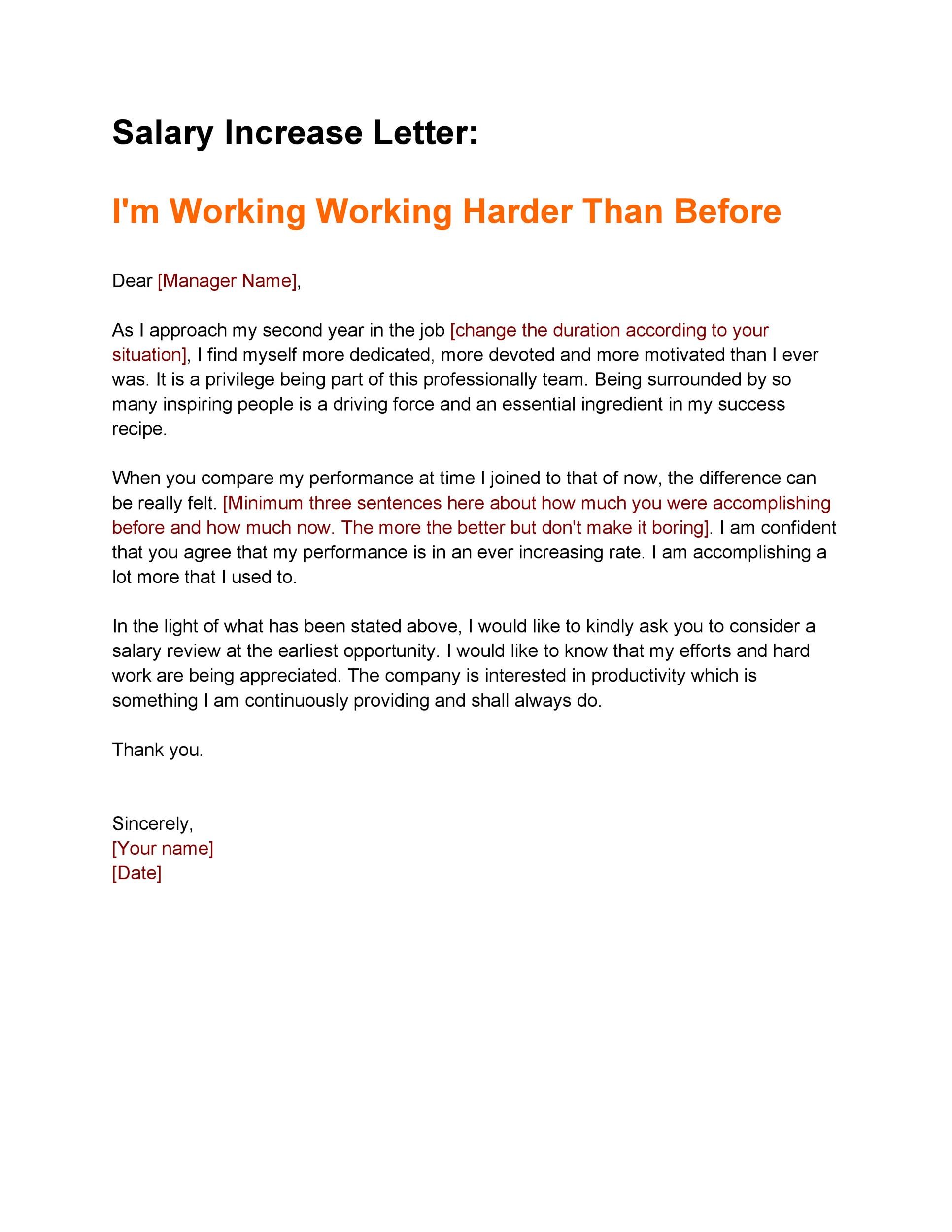 thank you letter for salary increase