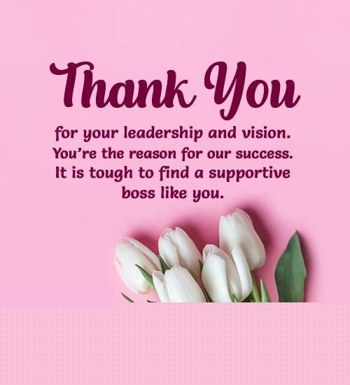 thank you reply to boss for appreciation