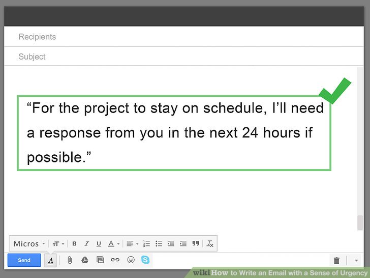 urgent email sample