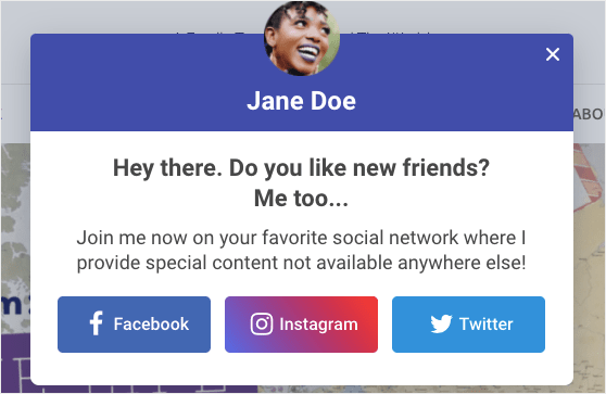 welcome message for social media
