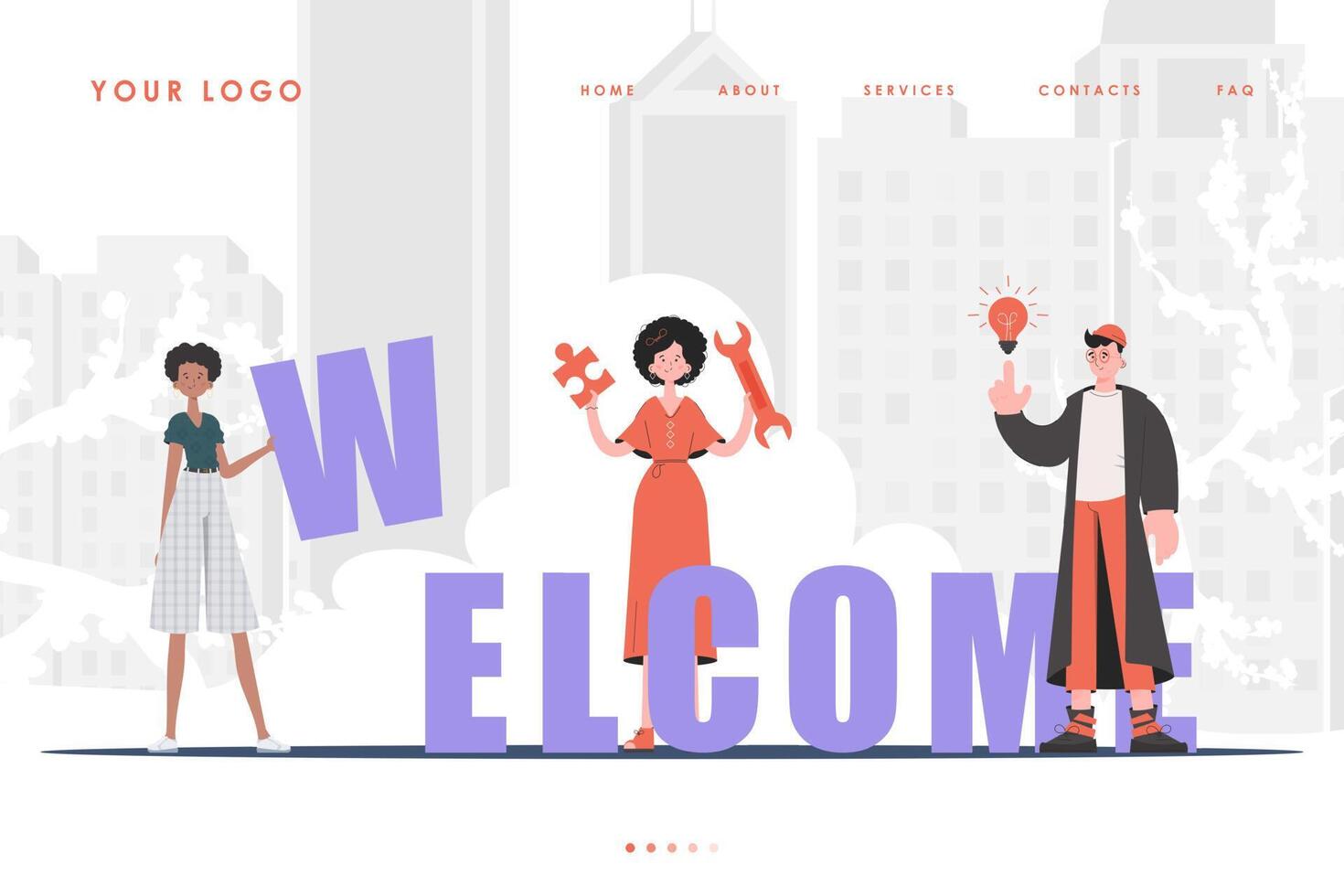 welcome people to your page
