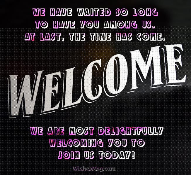 welcome post examples