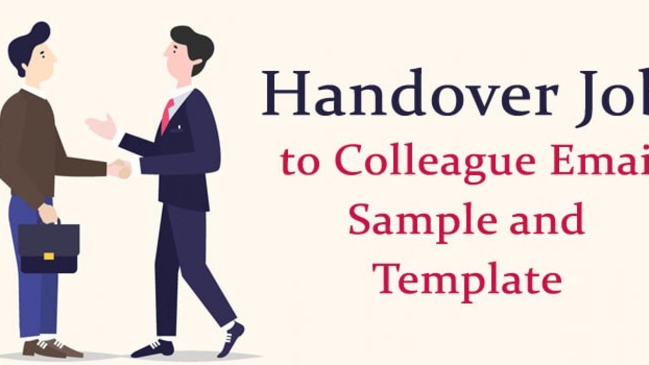 work handover email sample