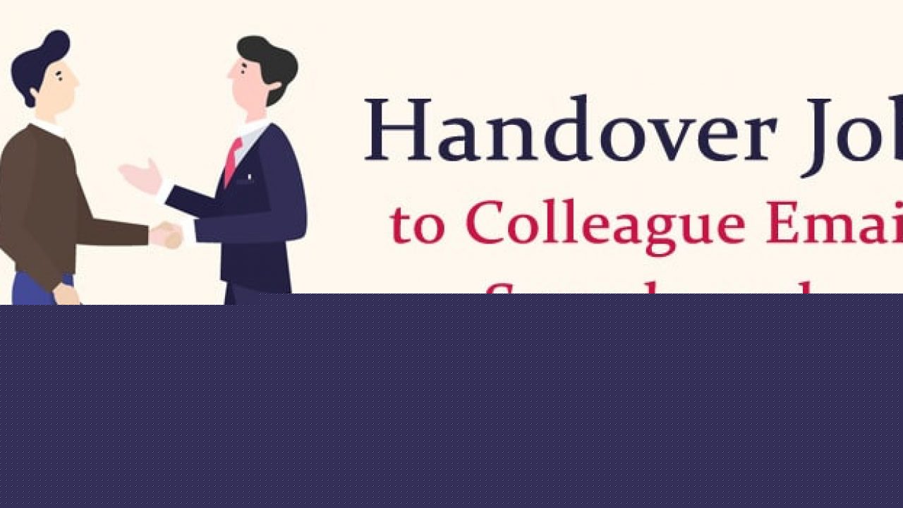 work handover email to colleague